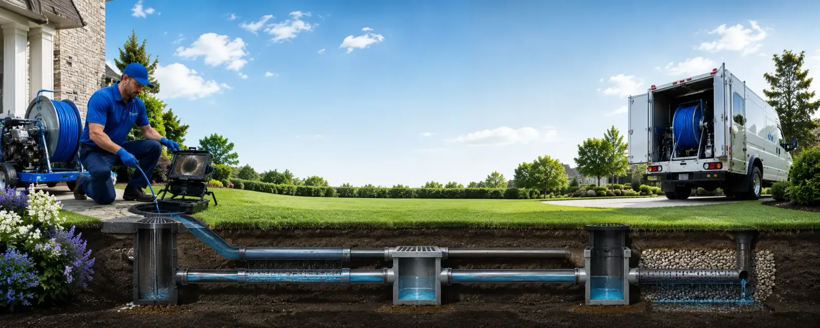 Outdoor drain cleaning information for Merrillan, WI